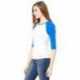 Bella + Canvas B2000 Ladies Baby Rib Three-QuarterSleeve Contrast Raglan T-Shirt