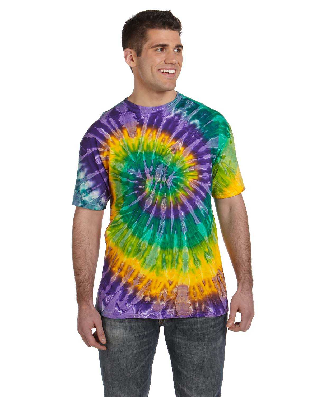 Tie-Dye CD100 Adult 5.4 oz., 100% Cotton Tie-Dyed T-Shirt ...