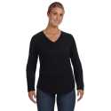 LAT 3761 Ladies' V-Neck French Terry Pullover