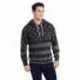 J America JA8871 Adult Triblend Pullover Fleece Hooded Sweatshirt