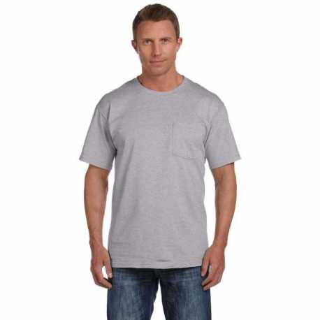 Fruit Of The Loom 3931P Adult HD Cotton Pocket T-Shirt