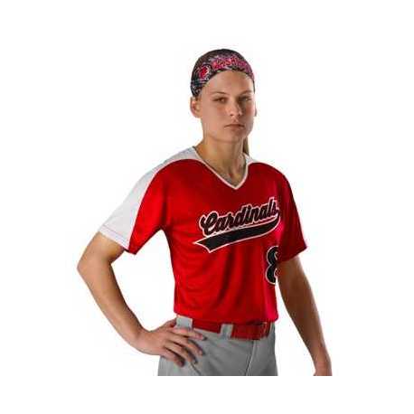 Alleson Athletic 558VW Women's Vneck Fastpitch Jersey