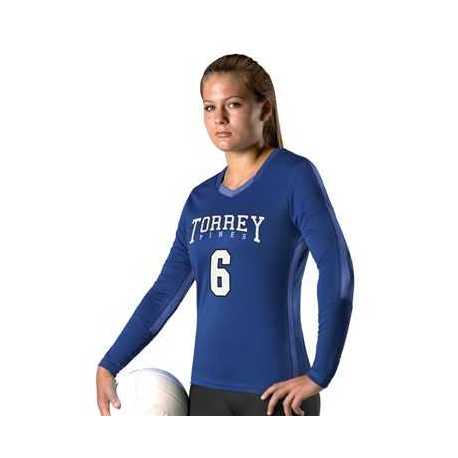 Alleson Athletic 831VLJG Girl's Dig Long Sleeve Volleyball Jersey ...