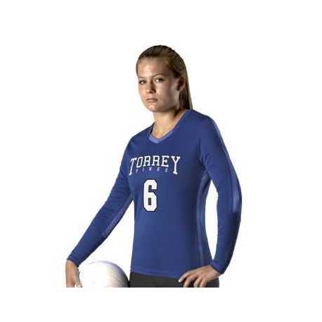 Alleson Athletic 831VLJW Women's Dig Long Sleeve Volleyball Jersey