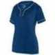 Augusta Sportswear 1671 Girls' Overpower Two-Button Jersey