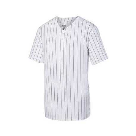 Augusta Sportswear 1685 Pinstripe Full Button Baseball Jersey
