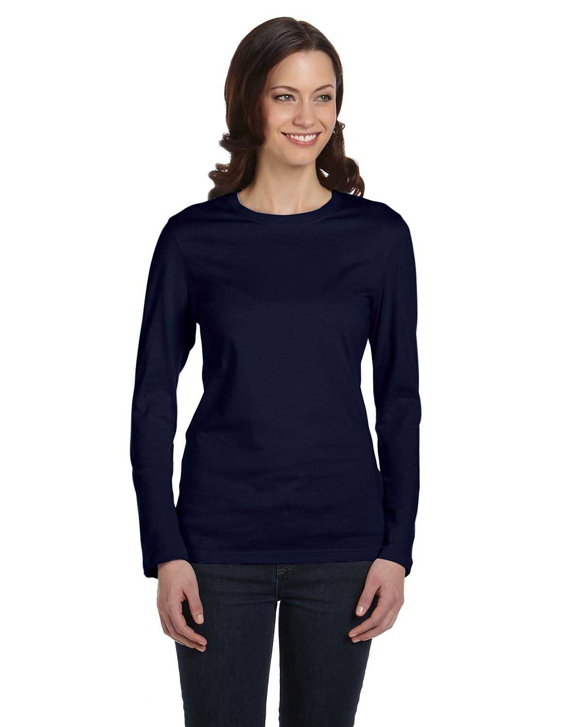 Bella + Canvas B6500 Ladies' Jersey Long-Sleeve T-Shirt | ApparelChoice.com