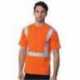 Bayside 3771 USA Made High Visibility Short Sleeve T-Shirt with Pocket