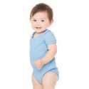 Bella + Canvas 100 Infant Baby Rib Short Sleeve Creeper