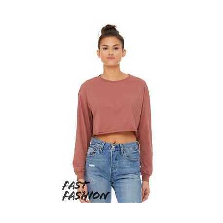 Bella + Canvas 6501 Fast Fashion Women's Cropped Long Sleeve Tee