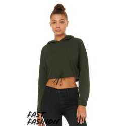 Bella + Canvas 6512 Fast Fashion Women's Cinched Cropped Hoodie