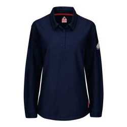 Bulwark QT15 iQ Series Women's Long Sleeve Polo with 4-Button Placket