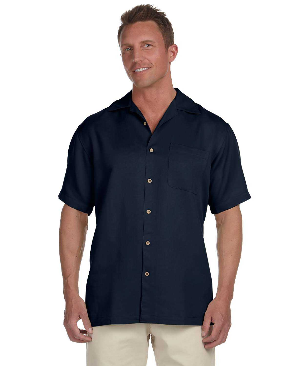 Harriton M570 Men's Bahama Cord Camp Shirt | ApparelChoice.com