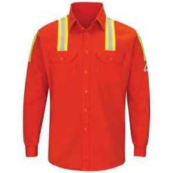 Bulwark SLATORL Enhanced Visibility Long Sleeve Uniform Shirt - Long Sizes