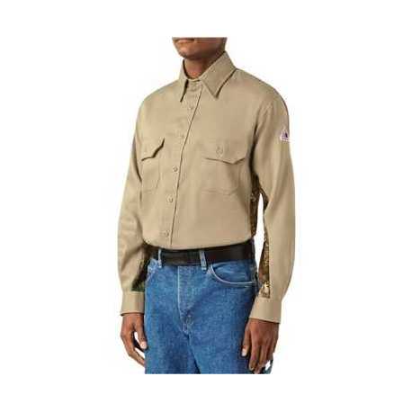 Bulwark SLU4L Camo Uniform Shirt - EXCEL FR ComforTouch - 6 oz. - Long Sizes