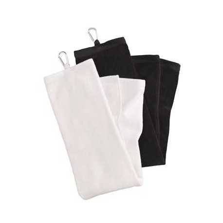 Carmel Towel Company C1624TC Tri-Fold Velour Dobby Hemmed Hand Towel
