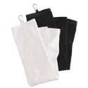 Carmel Towel Company C1624TC Tri-Fold Velour Dobby Hemmed Hand Towel