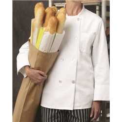 Chef Designs 0403L Eight Pearl Button Chef Coat Long Sizes