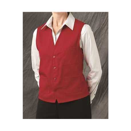 Chef Designs 1360 V-neck Button-Front Vest