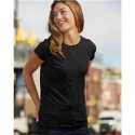 J. America 8138 Women's Glitter Short Sleeve T-Shirt