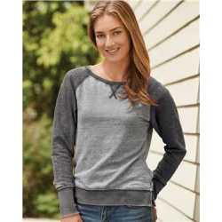 J. America 8927 Women's Zen Fleece Raglan Sweatshirt