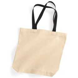 Liberty Bags 8868 Natural Tote with Contrast-Color Handles