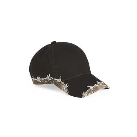 Outdoor Cap BRB605 Camo Cap with Barbed Wire