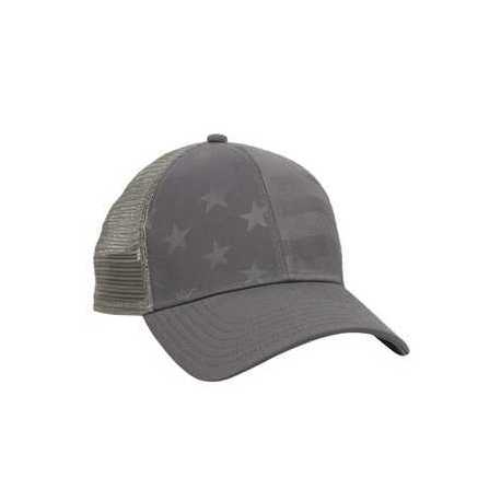 Outdoor Cap USA750M Debossed Stars and Stripes Mesh-Back Cap
