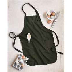 Q-Tees Q4350 Full-Length Apron with Pockets