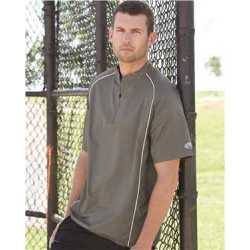 Rawlings 9702 Short Sleeve Poly Dobby Quarter-Zip Pullover