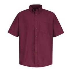 Red Kap SP80L Poplin Short Sleeve Dress Shirt - Long Sizes