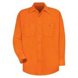 Red Kap SS14L Enhanced Visibility Long Sleeve Work Shirt Long Sizes