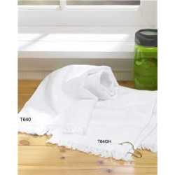 Towels Plus T64GH Fringed Hand Towel with Corner Grommet and Hook