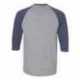 Anvil 6755 Triblend Raglan Three-Quarter Sleeve T-Shirt