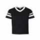 Augusta Sportswear 361 Youth V-Neck Jersey with Striped Sleeves