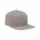 Yupoong 6089 Adult Structured Flat Visor Classic Snapback Cap