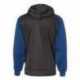 Badger 1468 Pro Heather Colorblocked Hooded Sweatshirt