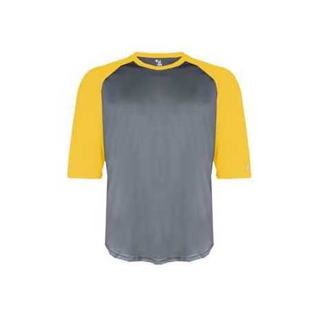 Badger 2133 B-Core Youth 3/4 Sleeve Baseball T-Shirt