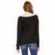 Bella + Canvas 7501 Ladies Sponge Fleece Wide Neck Sweatshirt