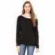 Bella + Canvas 7501 Ladies Sponge Fleece Wide Neck Sweatshirt