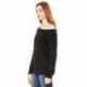 Bella + Canvas 7501 Ladies Sponge Fleece Wide Neck Sweatshirt