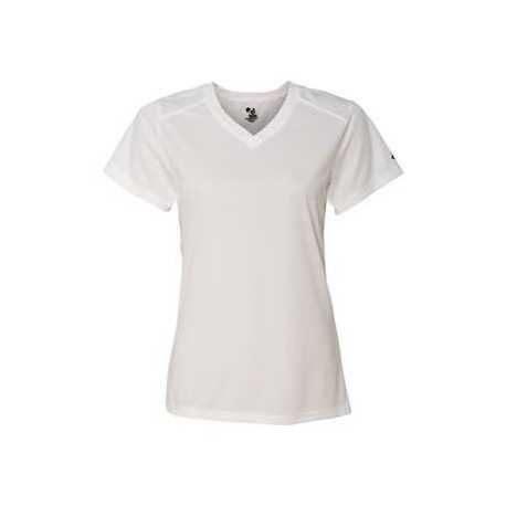 Badger 4162 Women's B-Core V-Neck T-Shirt