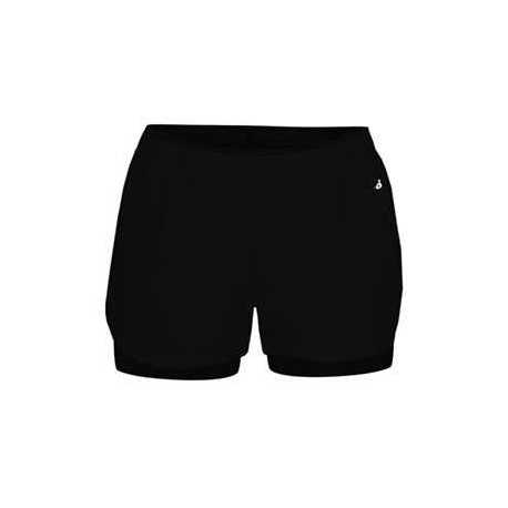 Badger 6150 Women's Double Up Shorts
