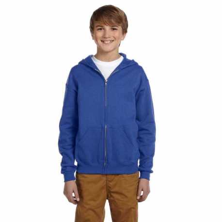 Jerzees 993B Youth NuBlend Fleece Full-Zip Hooded Sweatshirt