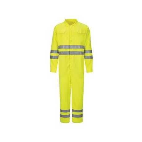 Bulwark CMD8L Hi-Vis Deluxe Coverall with Reflective Trim - CoolTouch 2 - 7 oz. Long Sizes