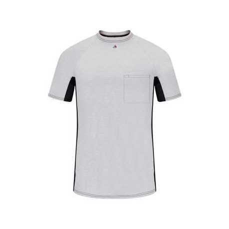 Bulwark MPS4 Short Sleeve FR Two-Tone Base Layer with Concealed Chest Pocket- EXCEL FR