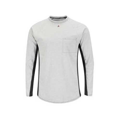 Bulwark MPS8 Long Sleeve FR Two-Tone Base Layer with Concealed Chest Pocket - EXCEL FR
