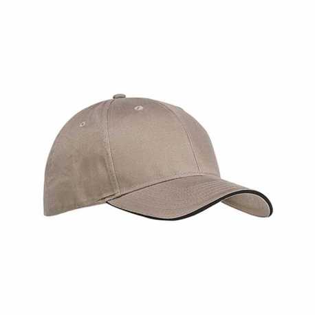 Big Accessories BX004 Twill Sandwich Baseball Cap
