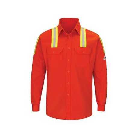 Bulwark SLATORL Enhanced Visibility Long Sleeve Uniform Shirt - Long Sizes