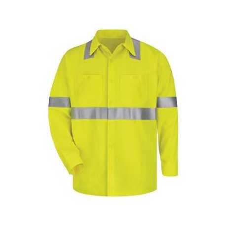 Bulwark SMW4 High Visibility Long Sleeve Work Shirt